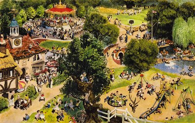 公園、イングランド、1960年代 作： English School